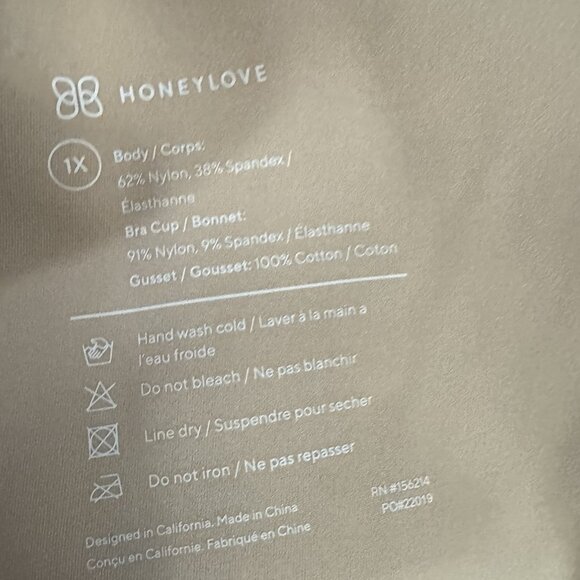 Honeylove Boldness Bodysuit Size 1X Sculpting Shapewear Body-Contouring - Picture 12 of 12